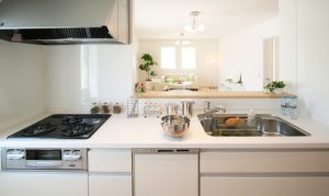 キッチン・洗面所はフロアタイルが安心のイメージ画像